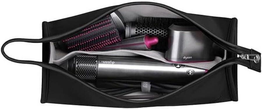 GLAM BYTES Universele opbergtas met rits geschikt voor Dyson Styler föhn opzetstukken voor Dyson haardroger en accessoires (Zwart) Waterdicht