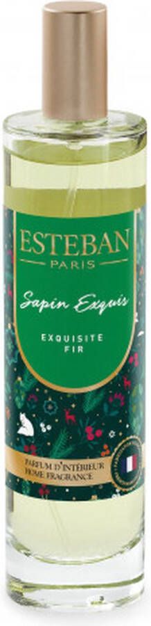 Glas Esteban Limited edition kerst Roomspray Exquisite Fir houtachtig & amberachtig 50 ml