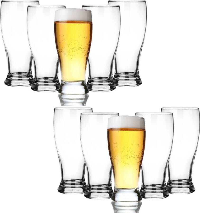 GlassMark Glasmark Bierglazen 12x fluitje 500 ml glas speciaal bier Bierglazen