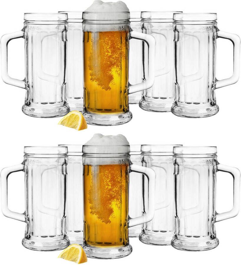 Glasmark Bierglazen Bierpullen 12x 500 ml glas Oktoberfest