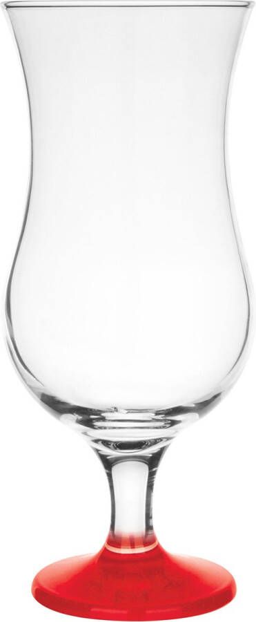 GlassMark Glasmark Cocktail glazen 6x 420 ml rood glas pina colada glazen Cocktailglazen