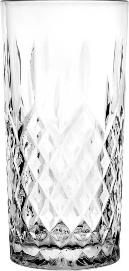 GlassMark Glasmark Longdrinkglazen 6x Diamond 300 ml glas waterglazen Longdrinkglazen