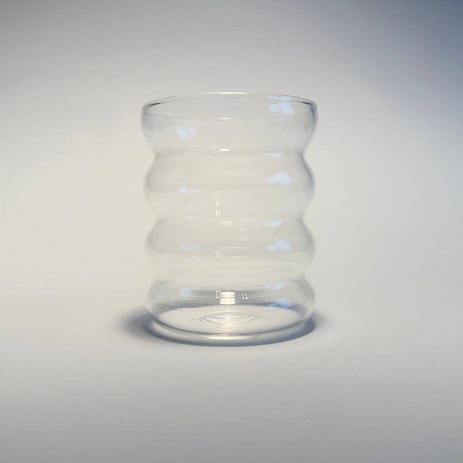 Glassy Studio Bubbel Waterglazen Bubbel Glas 4 stuks Drinkglazen Drinkglas Bubbel Waterglazen Waterglas Koffieglazen Koffieglas Drinkglazen Cocktailglazen Cocktailglas Latte Macchiato glazen Latte Macchiato glas 300ML