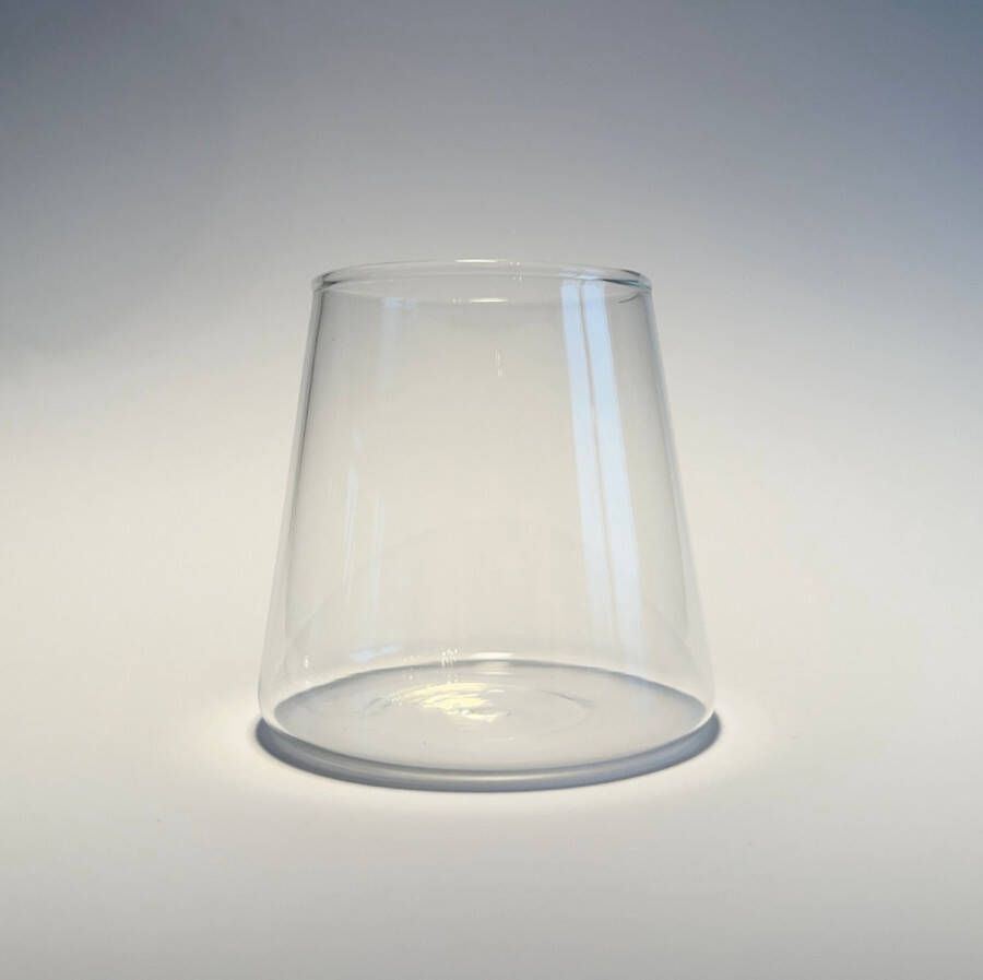 Glassy Studio Kegelglas 4 stuks Drinkglazen Kegelvormig Waterglazen Cocktailglazen Whiskeyglazen Koffieglazen Latte Macchiato glazen 360ML