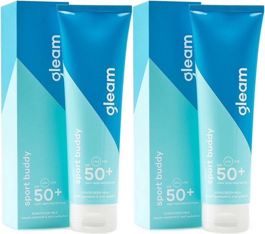 Gleam Sport Zonnebrand Voordeelverpakking SPF50+ 2x125ml