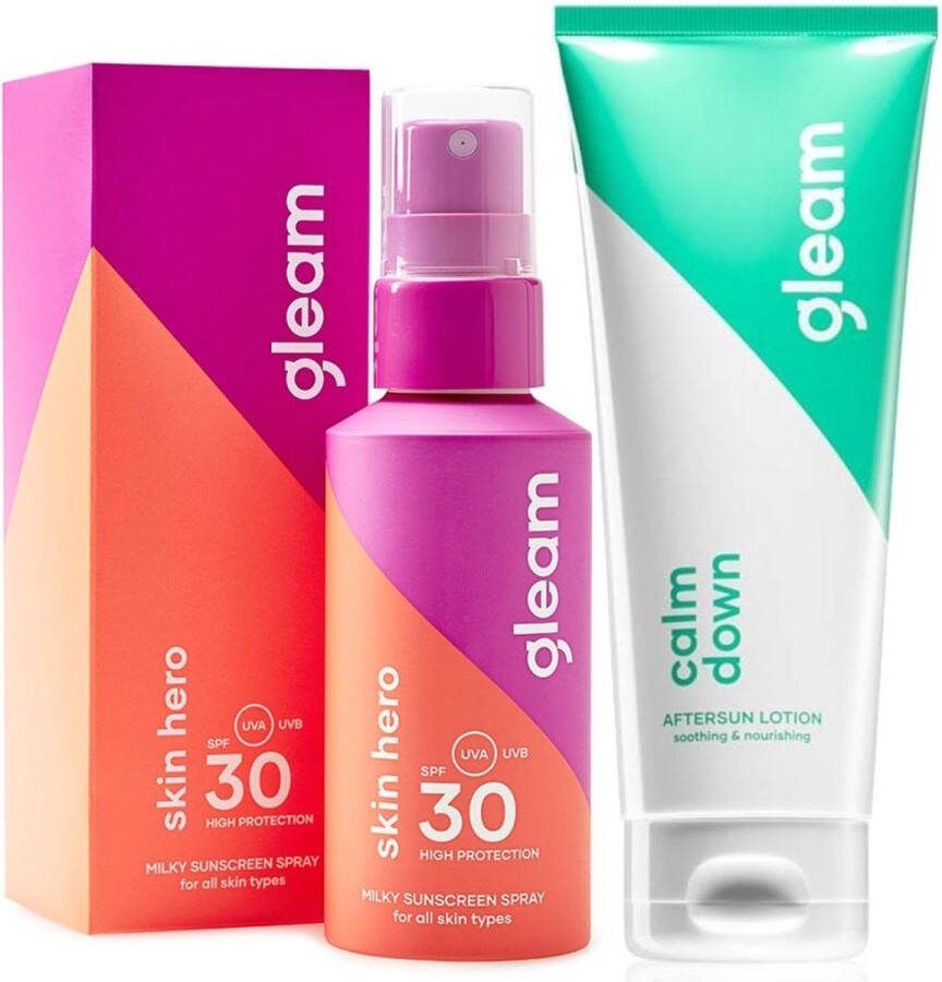 Gleam Milky Sunscreen Spray SPF 30 & Aftersun 2X100ml