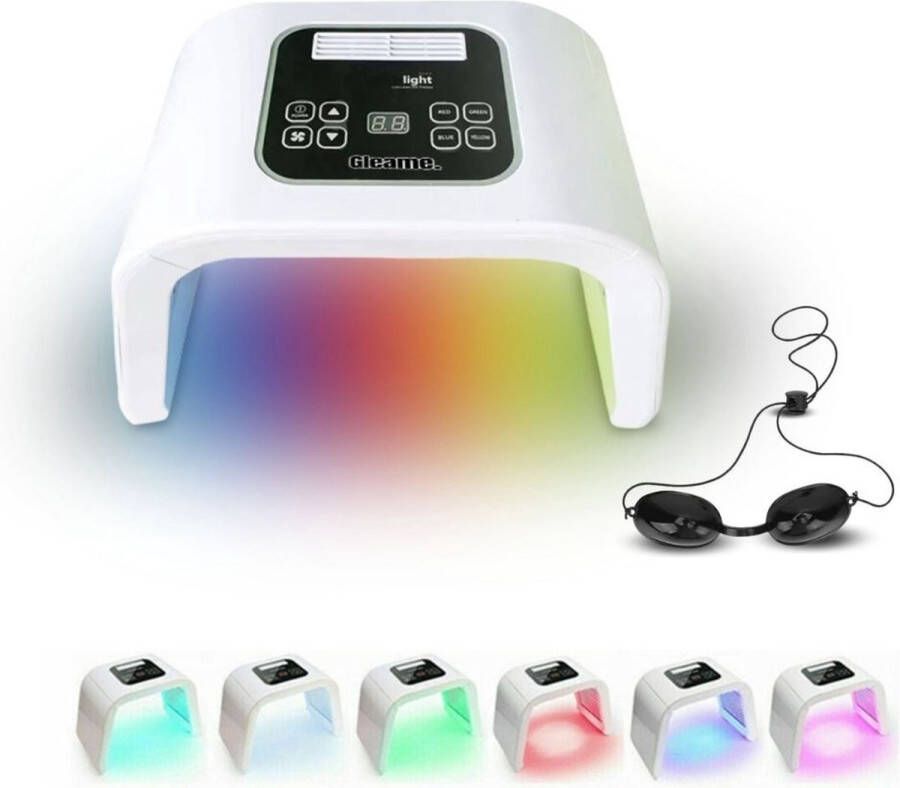 Gleame. LED Gezichtsmasker – 7 Kleuren – LED Masker – Lichttherapie