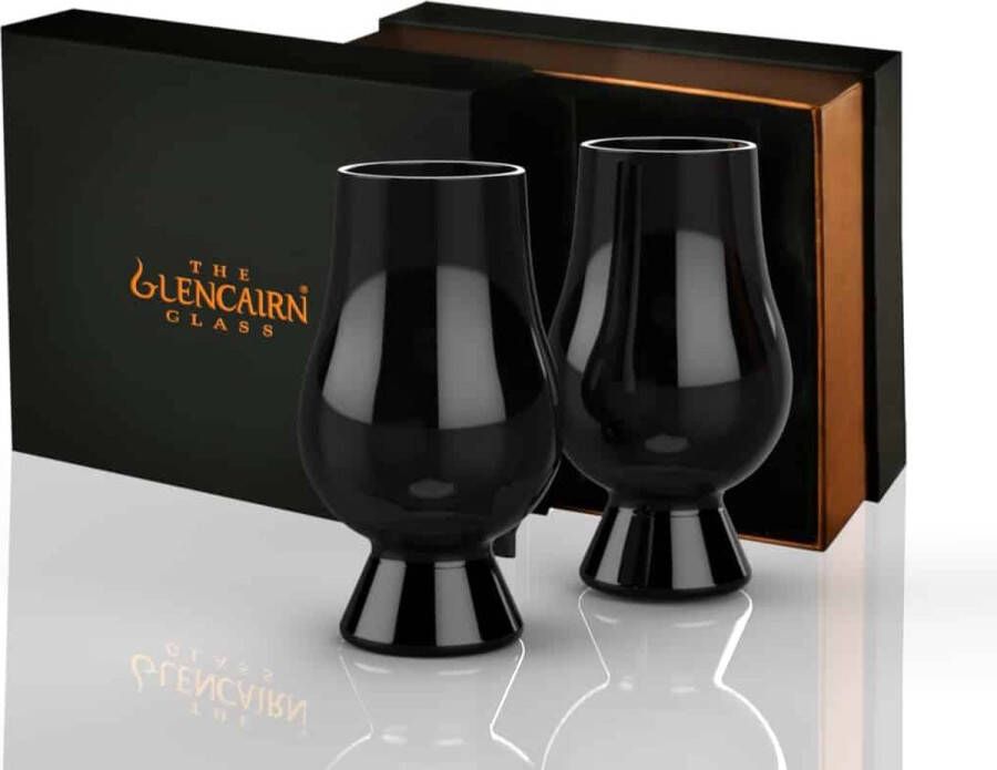 Glencairn Geschenkset 2x Whiskyglas Zwart Kristal loodvrij Made in Scotland