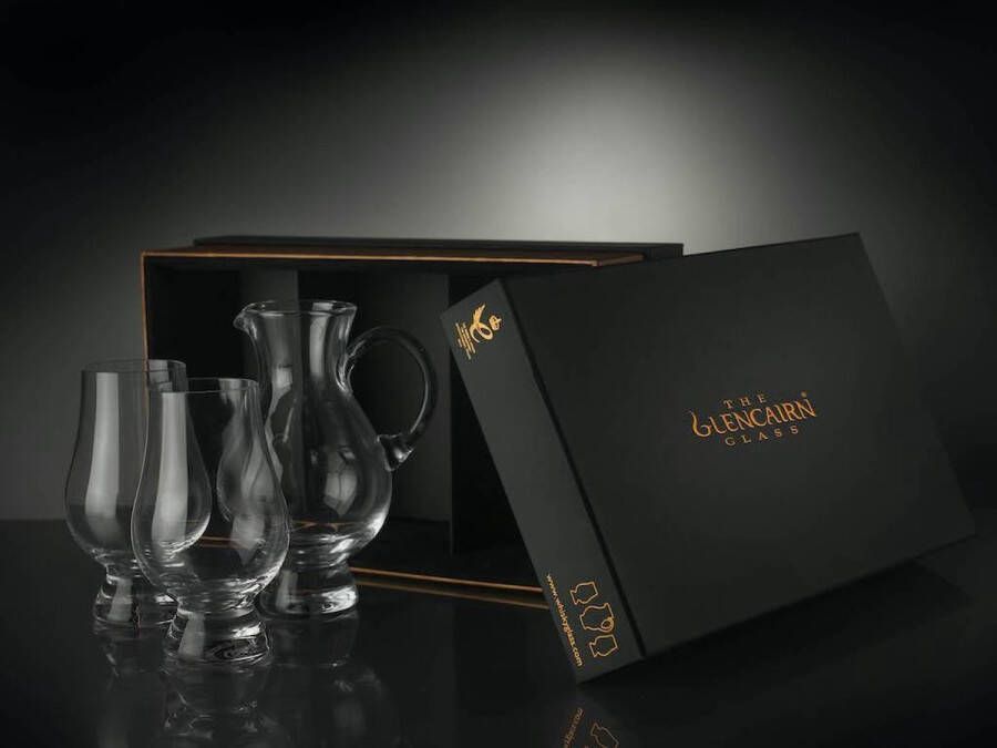 Glencairn Geschenkset Waterkaraf en 2x Whiskyglas Kristal loodvrij Made in Scotland