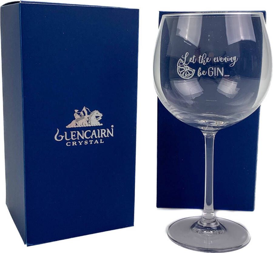 Glencairn Gin glas Jura Let the evening begin Kristal loodvrij Made in Scotland