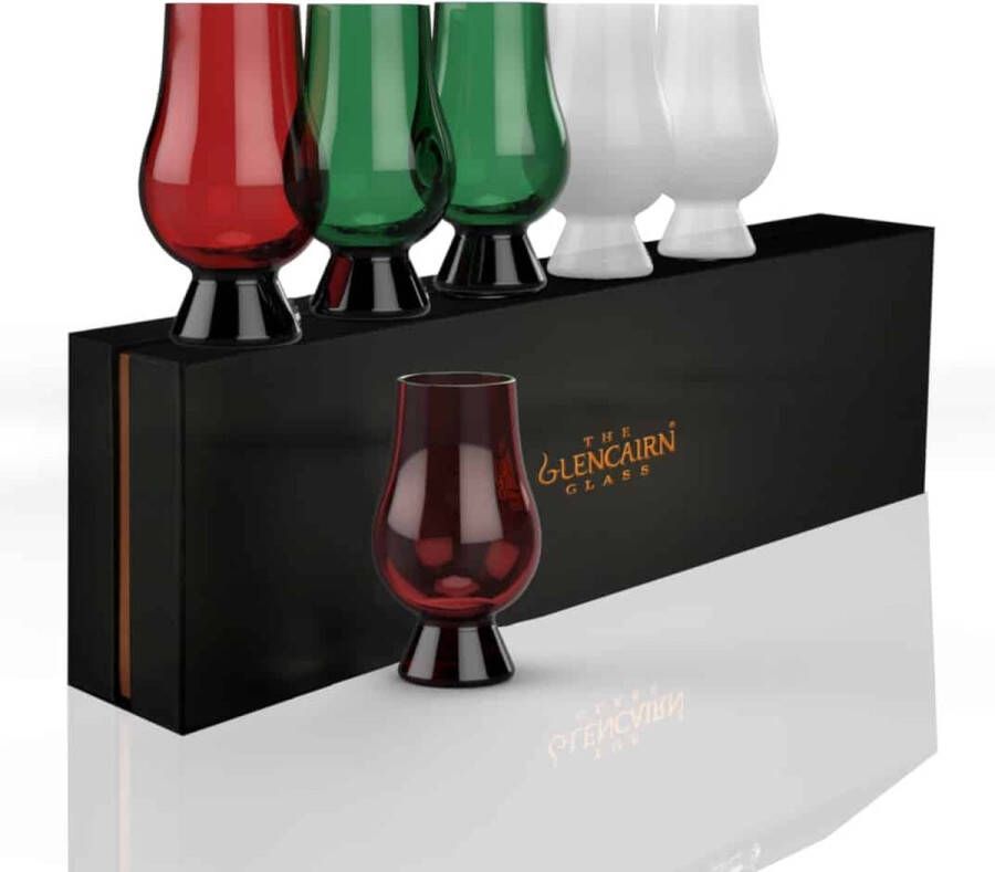 Glencairn KERST Geschenkset 6x Whiskyglas Kristal loodvrij Made in Scotland