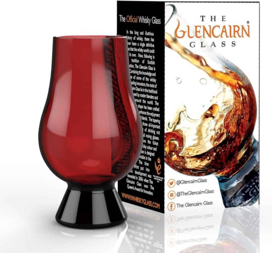 Glencairn whiskyglas Rood Kristal loodvrij Made in Scotland