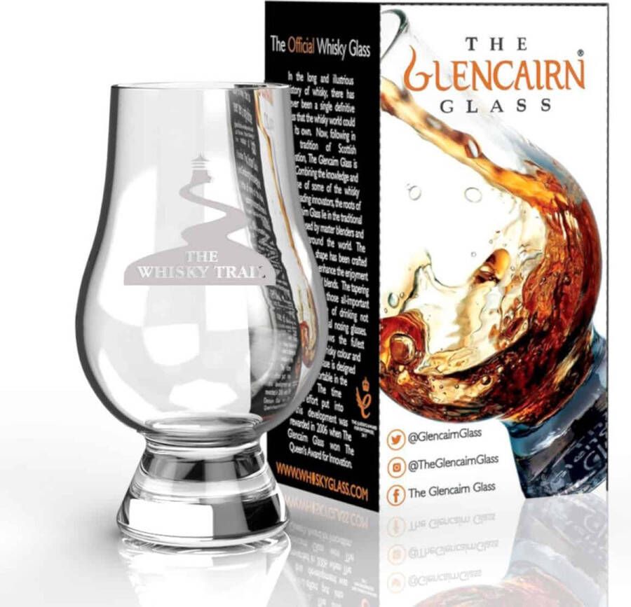 Glencairn Whiskyglas Whisky Trail Kristal loodvrij Made in Scotland