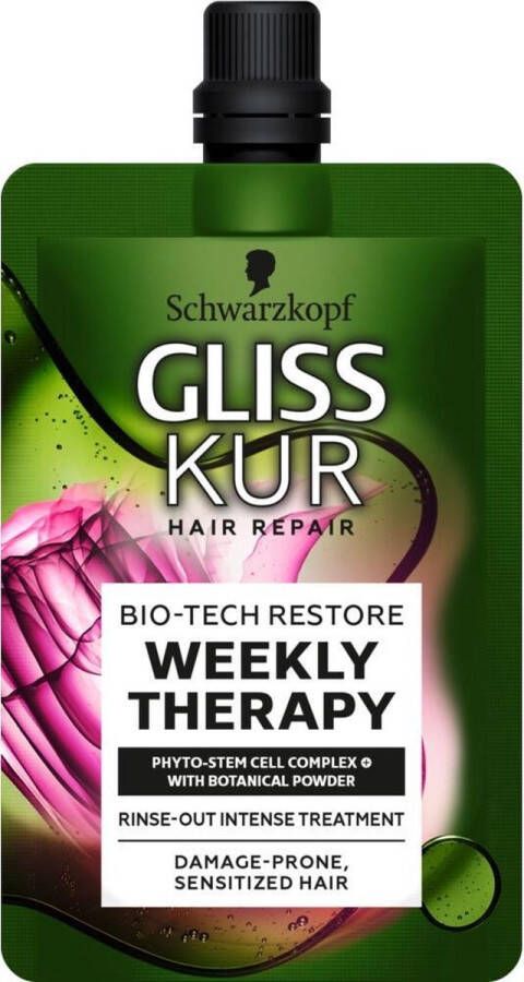 Gliss 24x Kur Bio-Tech Weekly Therapy Haarmasker 50 ml
