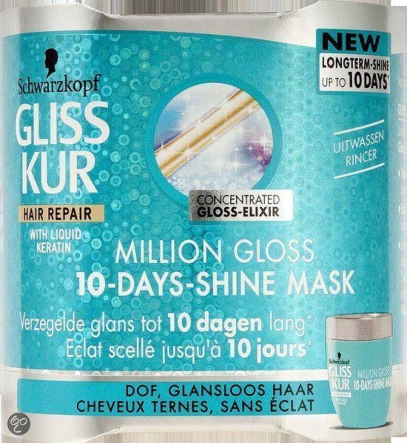 Gliss Kur 3 x Million Gloss 150 ml Haarmasker
