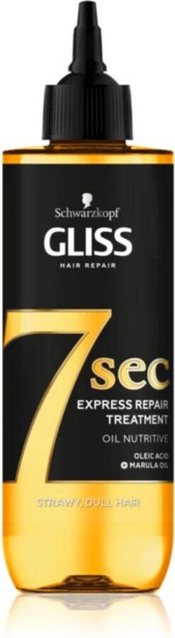 Gliss Kur 7 sec Express Repair Treatment Oil Nutritive 200 ml