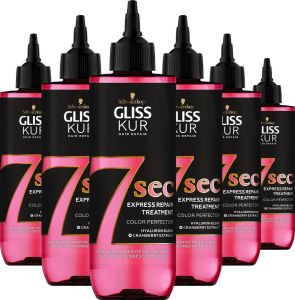 Gliss Kur Gliss 7 sec Express Repair Treatment Color Perfector 200ml voor gekleurd haar of highlights