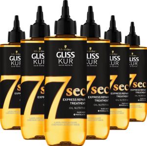 Gliss Kur 7 sec Express Repair Treatment Spray Oil Nutritive 6 x 200 ml voordeelverpakking