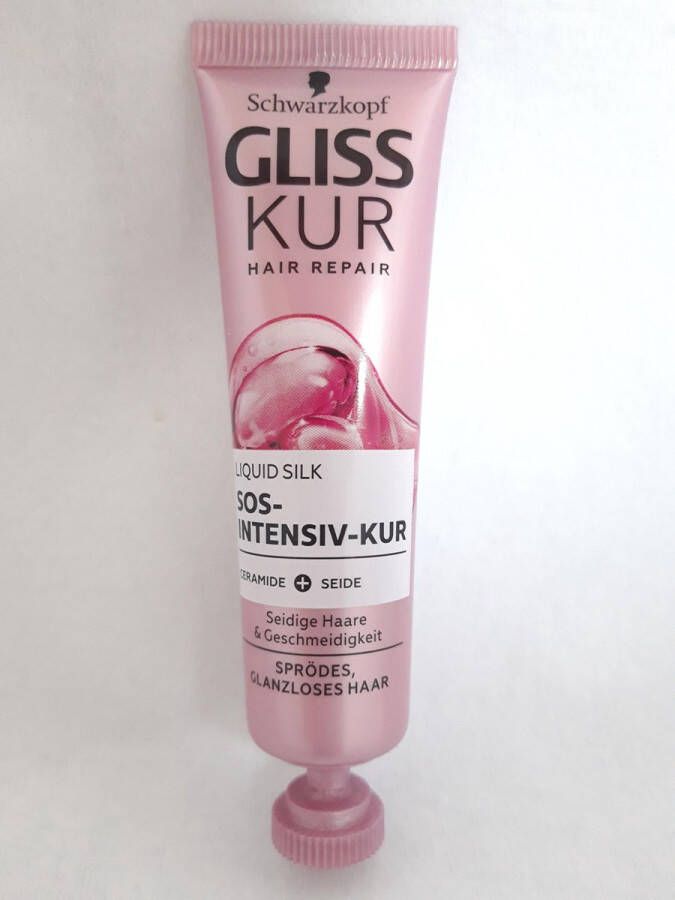 Gliss Kur Liquid silk 20 ML haarkuur intensieve haarbehandeling met Ceramide en zijde voor droog en glansloos haar