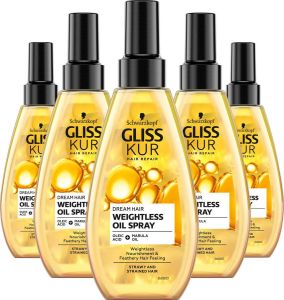 Gliss Kur Oil Nutritive Dream Hair Vederlichte Haarolie 5x 150 ml Voordeelverpakking