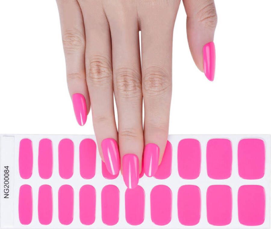 Gel Nail Wraps – Gel Nagel Wraps – Gel Nail Stickers – Gel Nagel Folie UV lamp Barbie Pink
