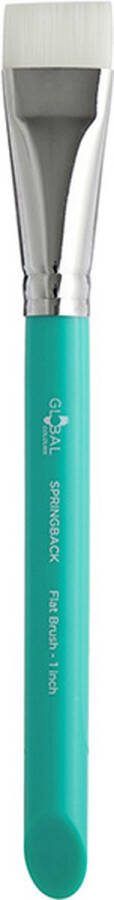 Global Face & Body Art Global Springback Platte Penseel 1 Inch