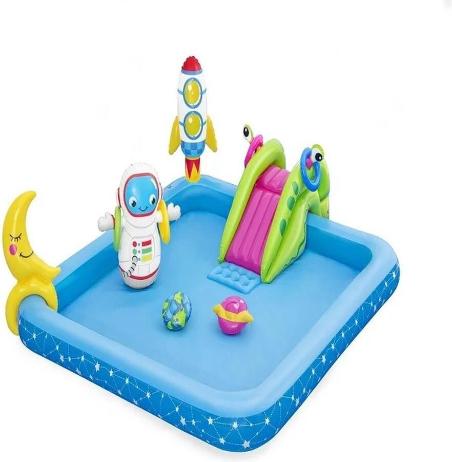 Globe Goods GlobeGoods Opblaasbaar Zwembad Kinderzwembad Opblaasbaarspeelgoed Tuin 239X206X86 Cm