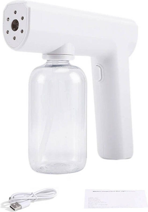 Globe Goods GlobeGoods Elektrische waterspuit Sproeier Verneveling Spray Apparaat Luchtreiniger Desinfectie Aroma -Huishoudelijk 300 ML Wit