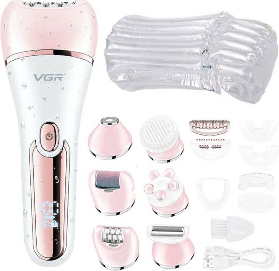 Globe Goods GlobeGoods Epilator Elektrische Epilator Scheerapparaat Haar Verwijdering Lip Kin Ontharingsmiddel Trimmer Gezichtshaar Verwijderaar Roze