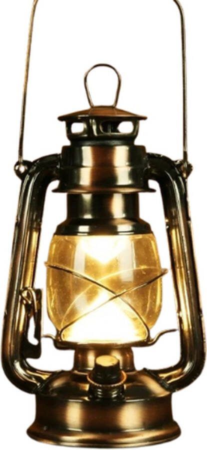 Globe Goods GlobeGoods Retro Sfeerlicht tuin Oplaadbare Hangende Tent Licht Camping Lantaarn Olielamp 123x220mm -Zwart