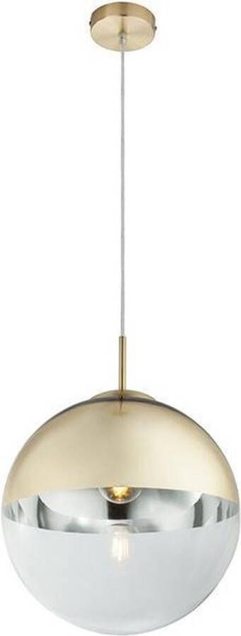 Globo Lighting Varus Hanglamp Bol d:30cm mat goud helder Modern Globo 2 jaar garantie