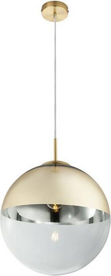 Globo Lighting Varus Hanglamp Bol d:33cm mat goud helder Modern Globo 2 jaar garantie