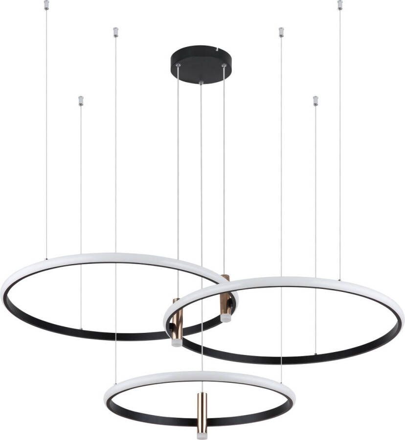 Globo Plafondlamp Modern interieur Zwart H:150cm Universeel Voor Binnen Metaal Plafondlampen Slaapkamer Kinderkamer Woonkamer Plafonnieres