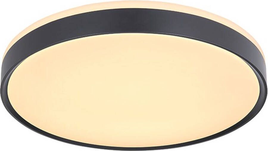 Globo Sonny Plafondlamp zwart 49cm LED CCT Modern 2 jaar garantie