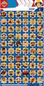 Simba Stickervel Brandweerman Sam Papier Blauw geel 60 Stuks