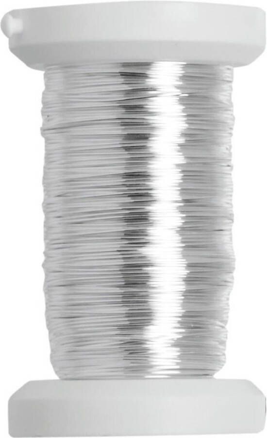Glorex Hobby Zilver metallic bind draad koord van 0 4 mm dikte 40 meter Hobby artikelen Knutselen materialen