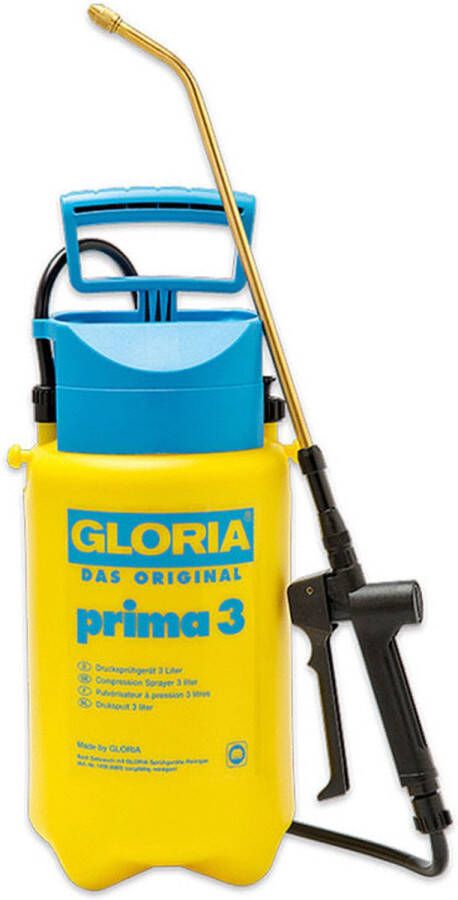 Gloria Drukspuit Prima 3 Rug- & Drukspuiten 3 l Geel Blauw 3