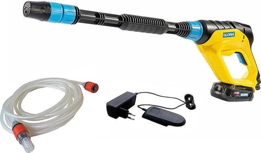 Gloria MultiJet 18V Li-Ion accu Hogedrukreiniger set (1x 2.5 accu) 25 bar