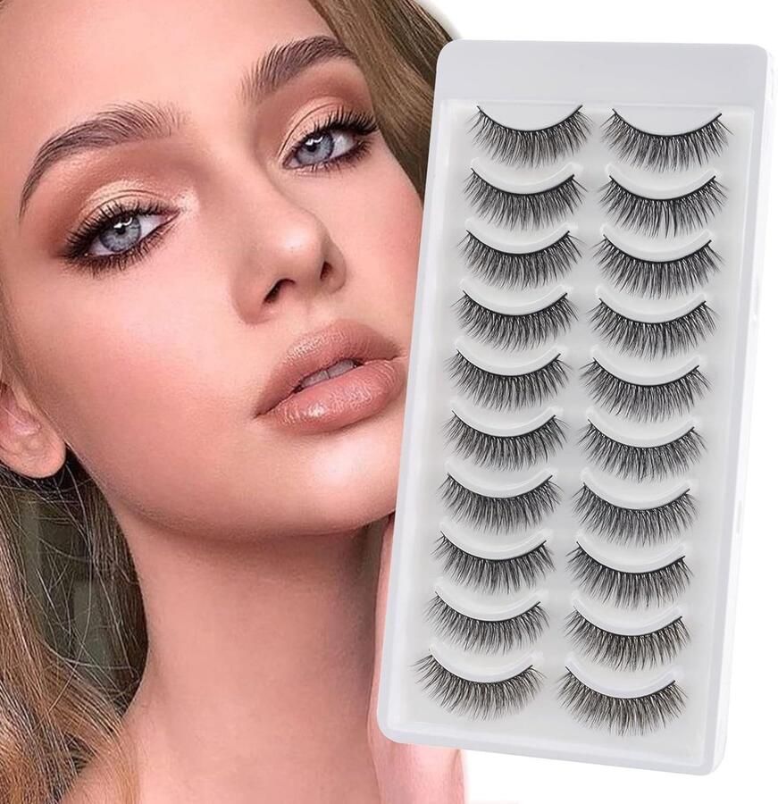 Glowing win Nepwimpers 10 paar Natuurlijke look hoge kwaliteit wimpers