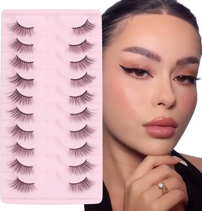 Glowing win Nepwimpers 10 paar natuurlijke wimperlook Zachte 3 4 Hoekwimpers