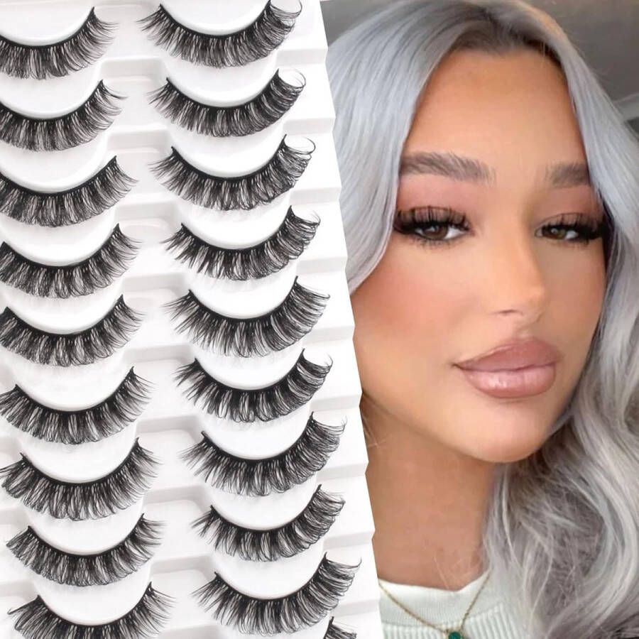 Glowing win nepwimpers 10 Paar Russian Strip volume natuurlijke wimperlook