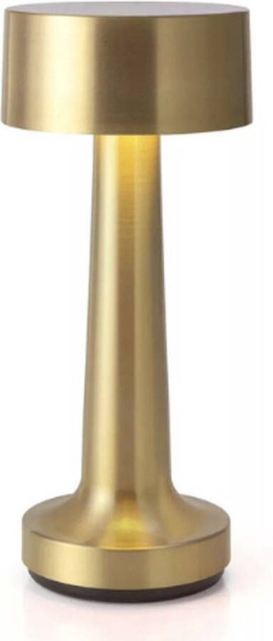 GlowSense LightSense Tafellamp Goud 3 Kleurenstanden Touch lamp Nachtlamp Draadloos