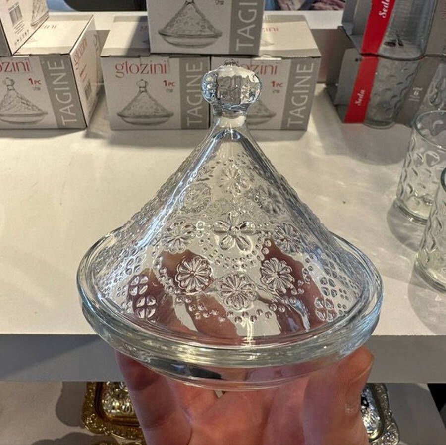 Glozini Amuseschaaltje Set van 4 Mini Tajine Schaaltjes met Deksel