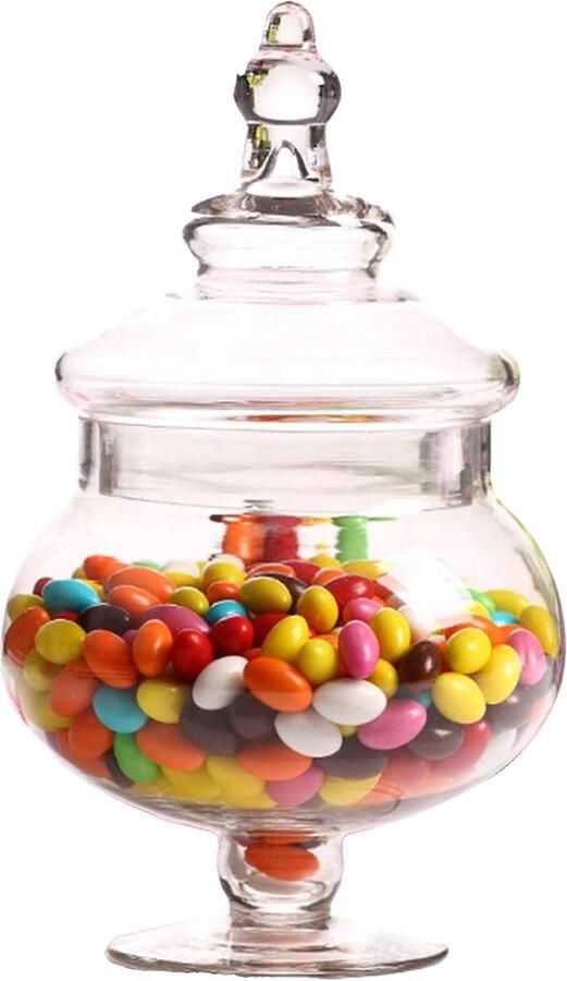 Glozini Glazen Snoeppot met Deksel 27cm