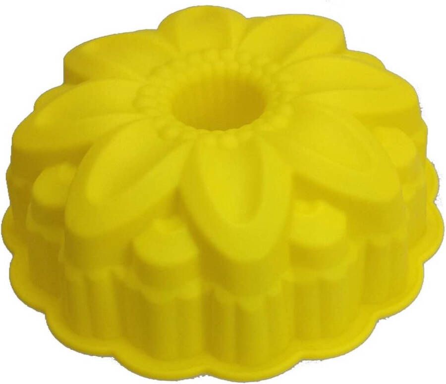 GMMH Originele siliconen bakvorm bloem cakevorm broodbakvorm fruitbodemvorm (geel)