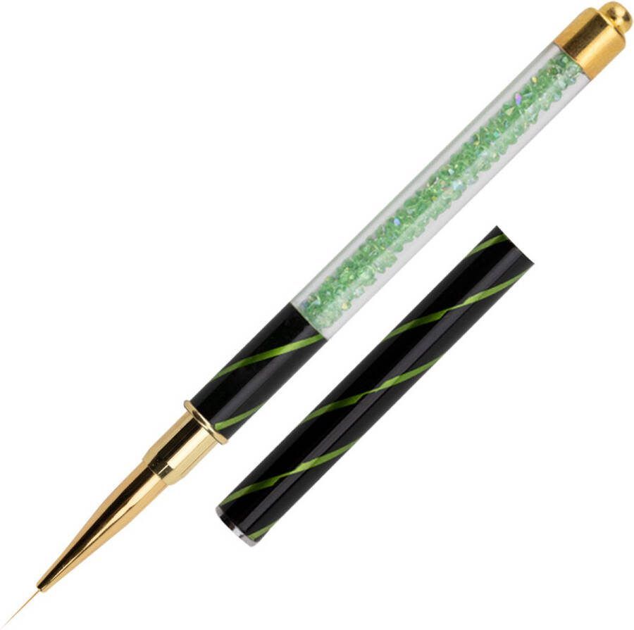 GNB Nail art penseel Precieze Design Lengte 11mm Diameter 0.5 mm Nailart Penselen topcoat hoogglans gellak gelpolish gel buildergel glittertop lak gelnagel manicure verzorging megabase hardener nailwipe Caramdia