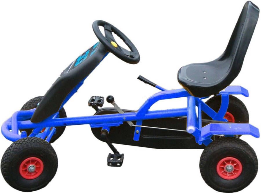 GO Cart Junior Go-Cart Skelter Doortrapper Blauw
