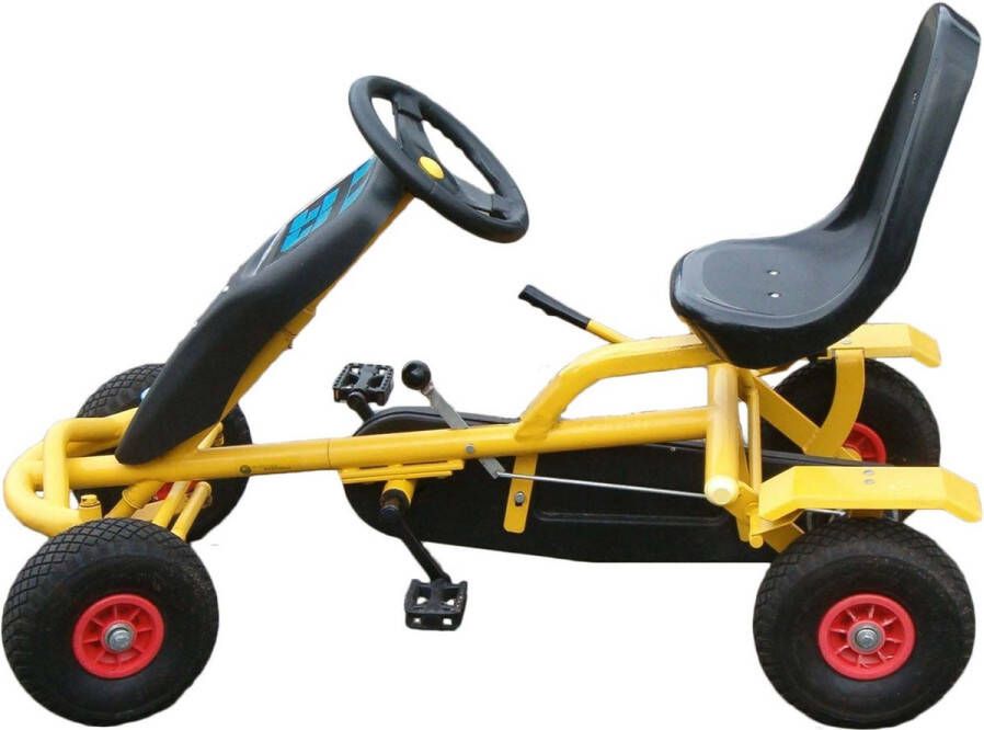 GO Cart Junior Go-Cart Skelter Doortrapper Geel