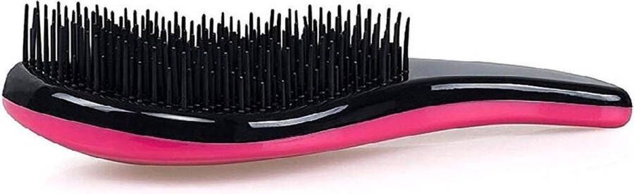 Go Gadget Mini Anti-Klit Haarborstel Teezer Brush Roze Reisformaat Beschermt haar Pijnloos Geschikt voor nat en droog haar