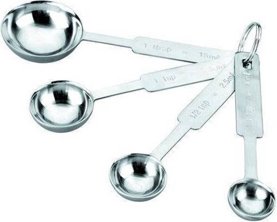 Go Gadget Set Maatlepels RVS 4 stuks
